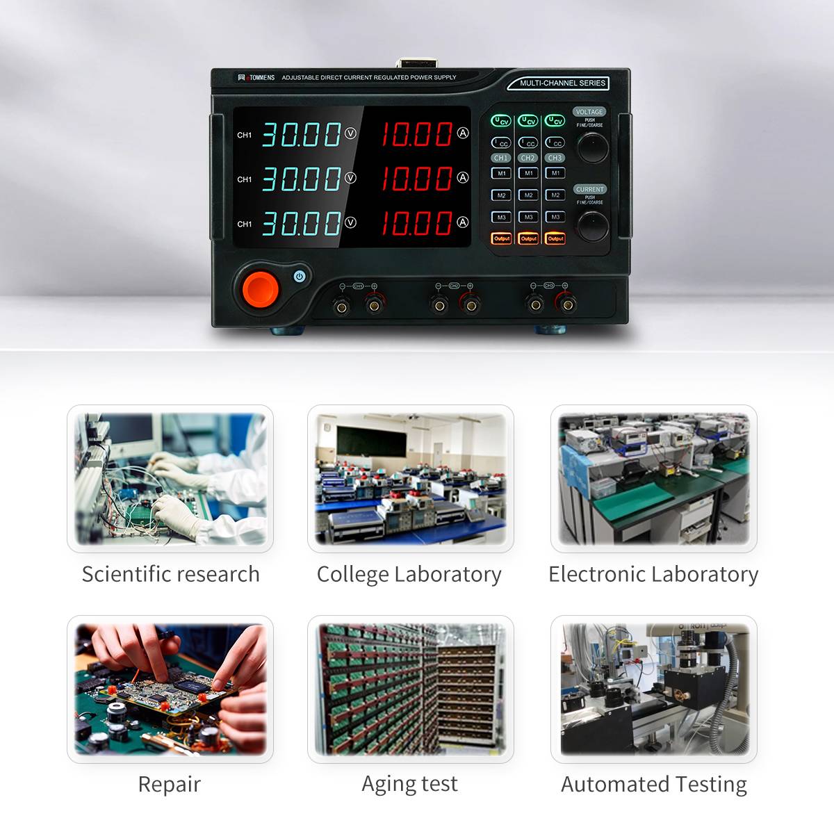 3 Channels Programmable Modularity DC Power Supply